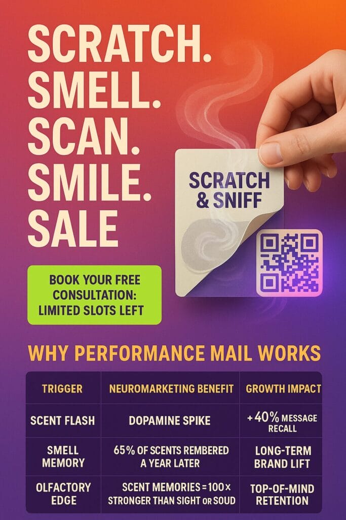 Scent mail and scented direct mail